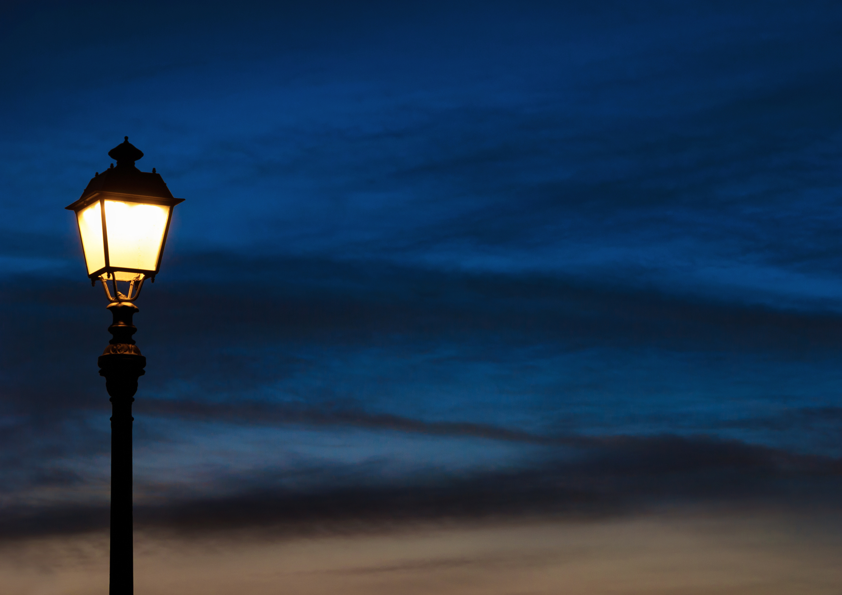 Streetlight at night Streetlight at night