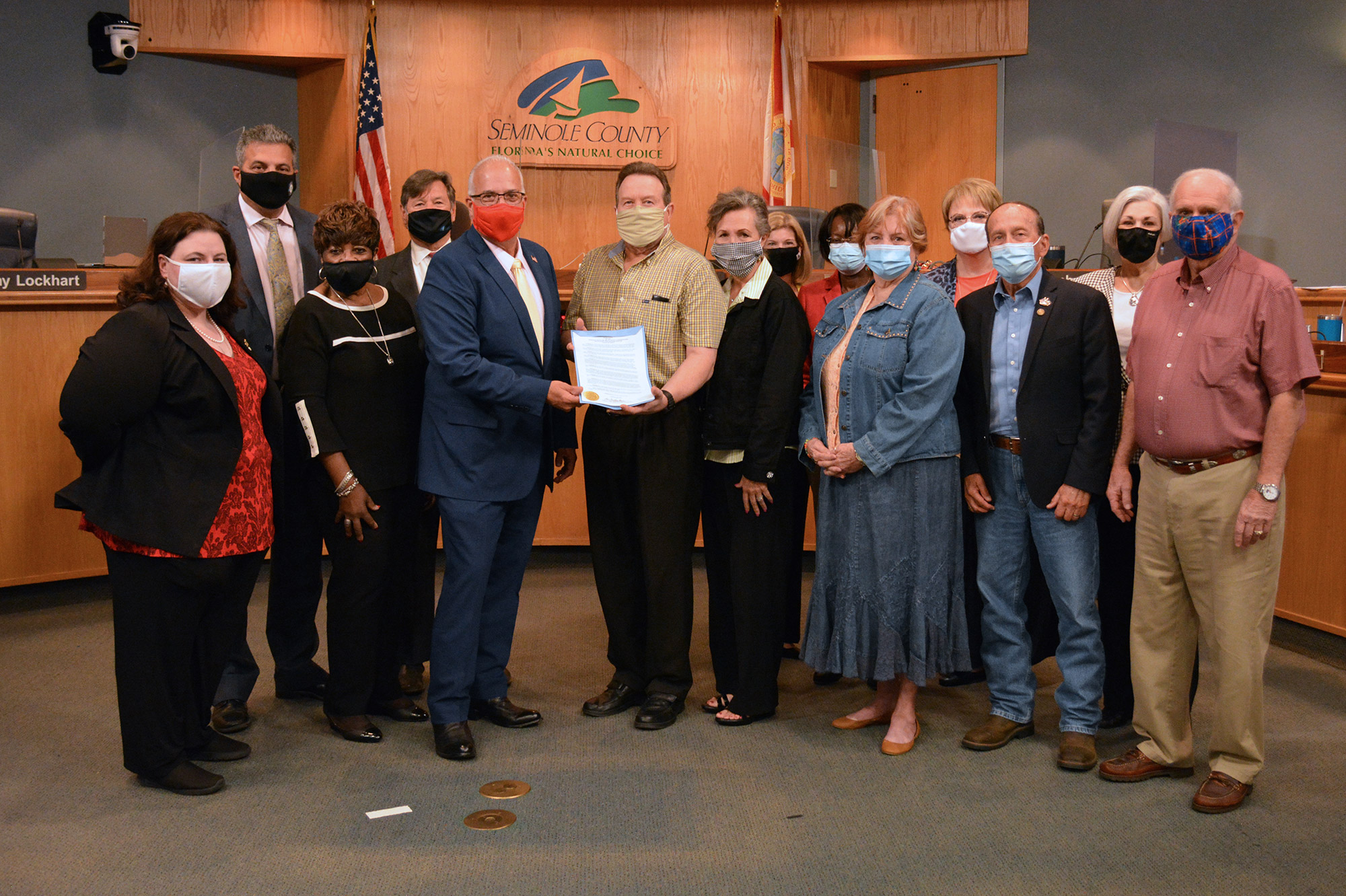 Cecil Tucker Resolution with staff