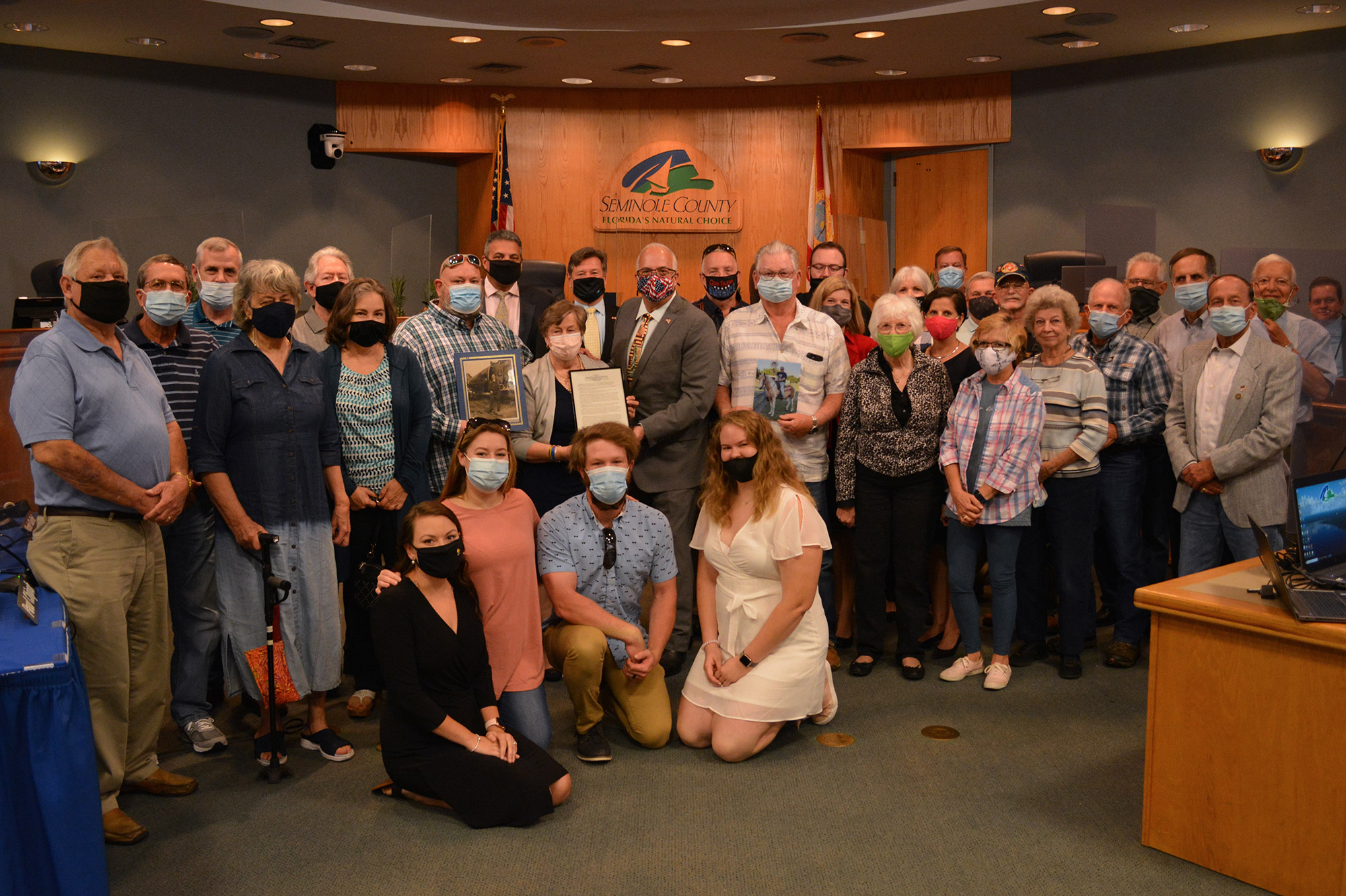 Vet of the Month Captain Rocky Harrelson Family and Friends