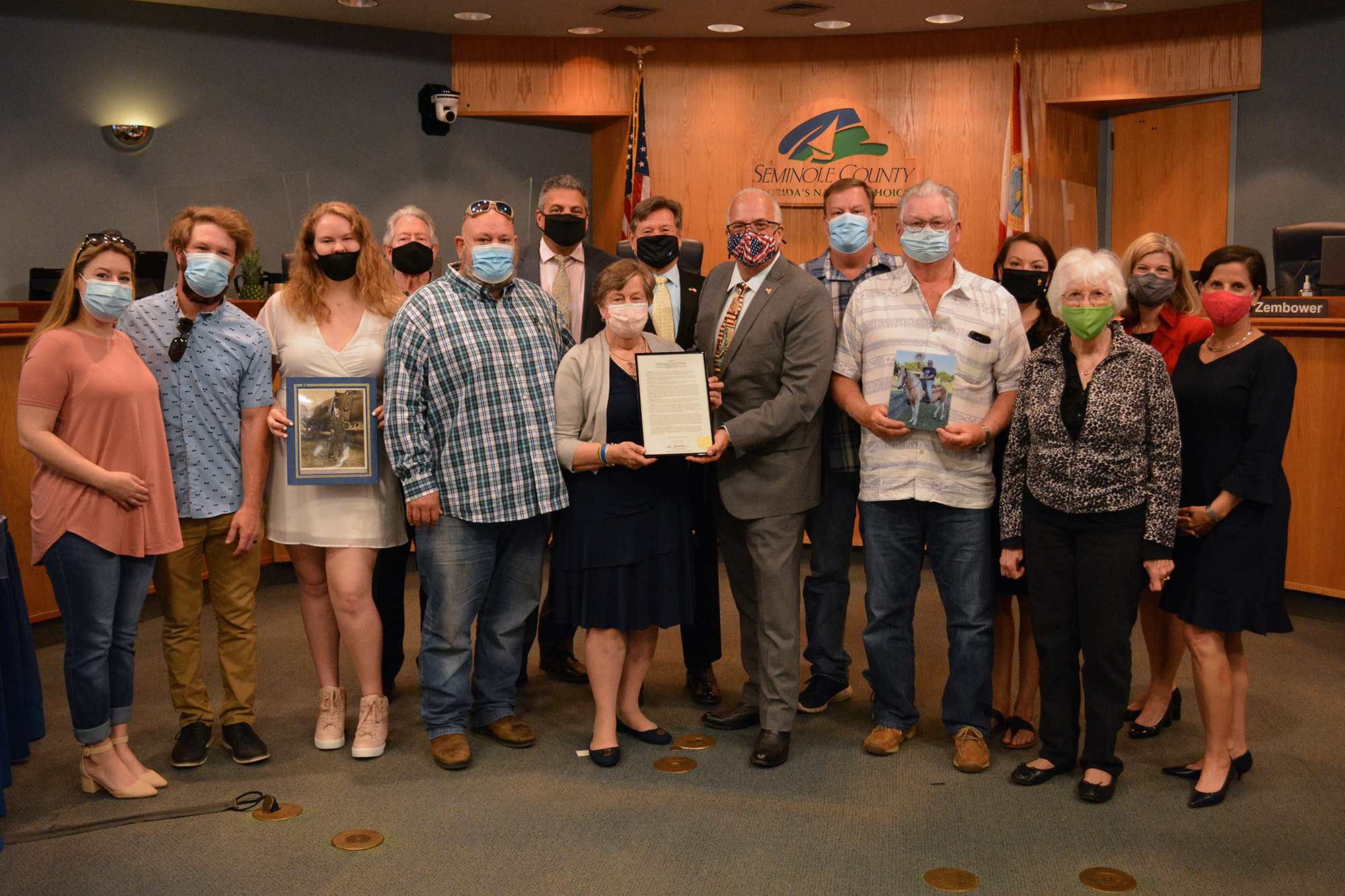 Vet of the Month Captain Rocky Harrelson Family