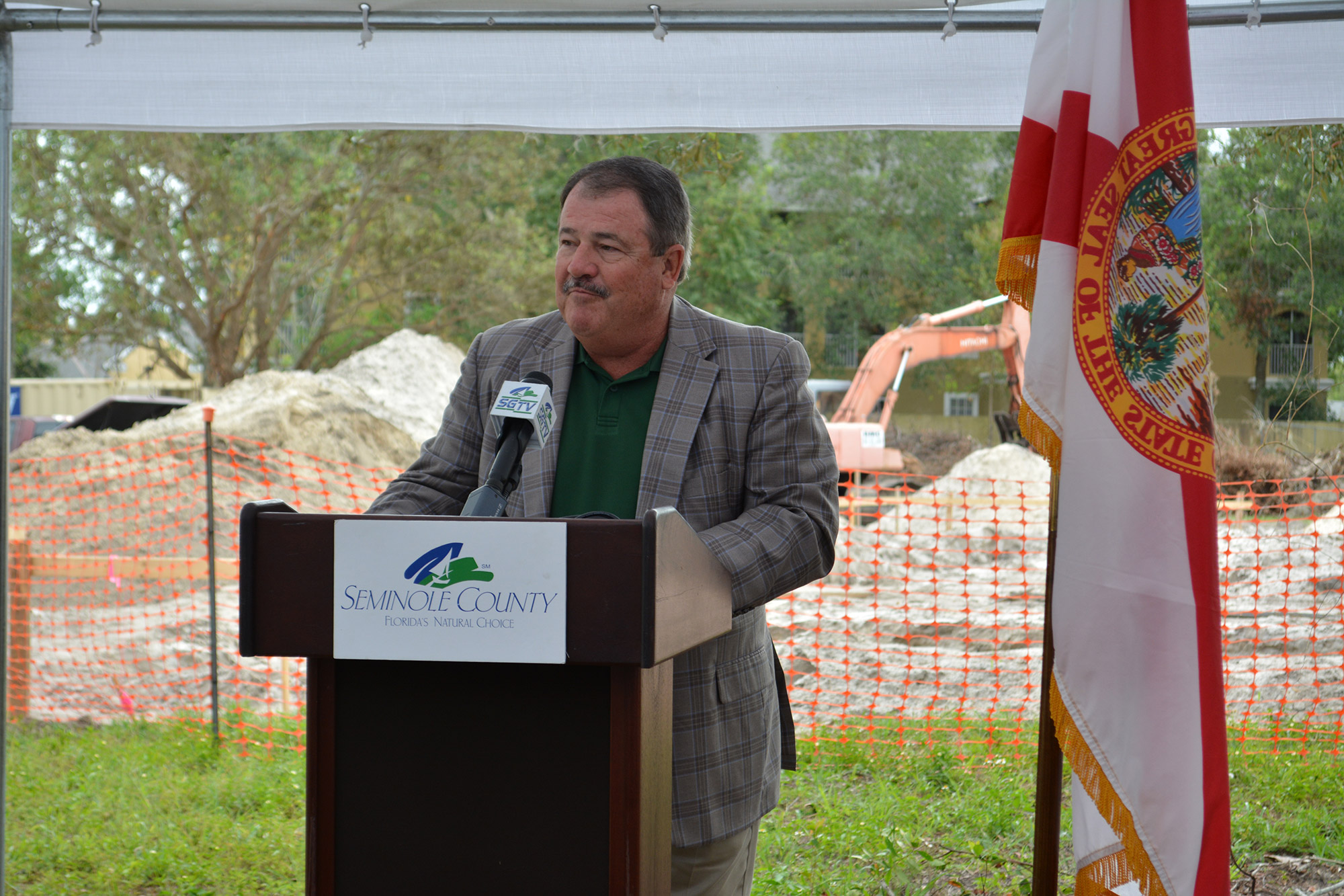 Speaker at Seminole County outdoor event