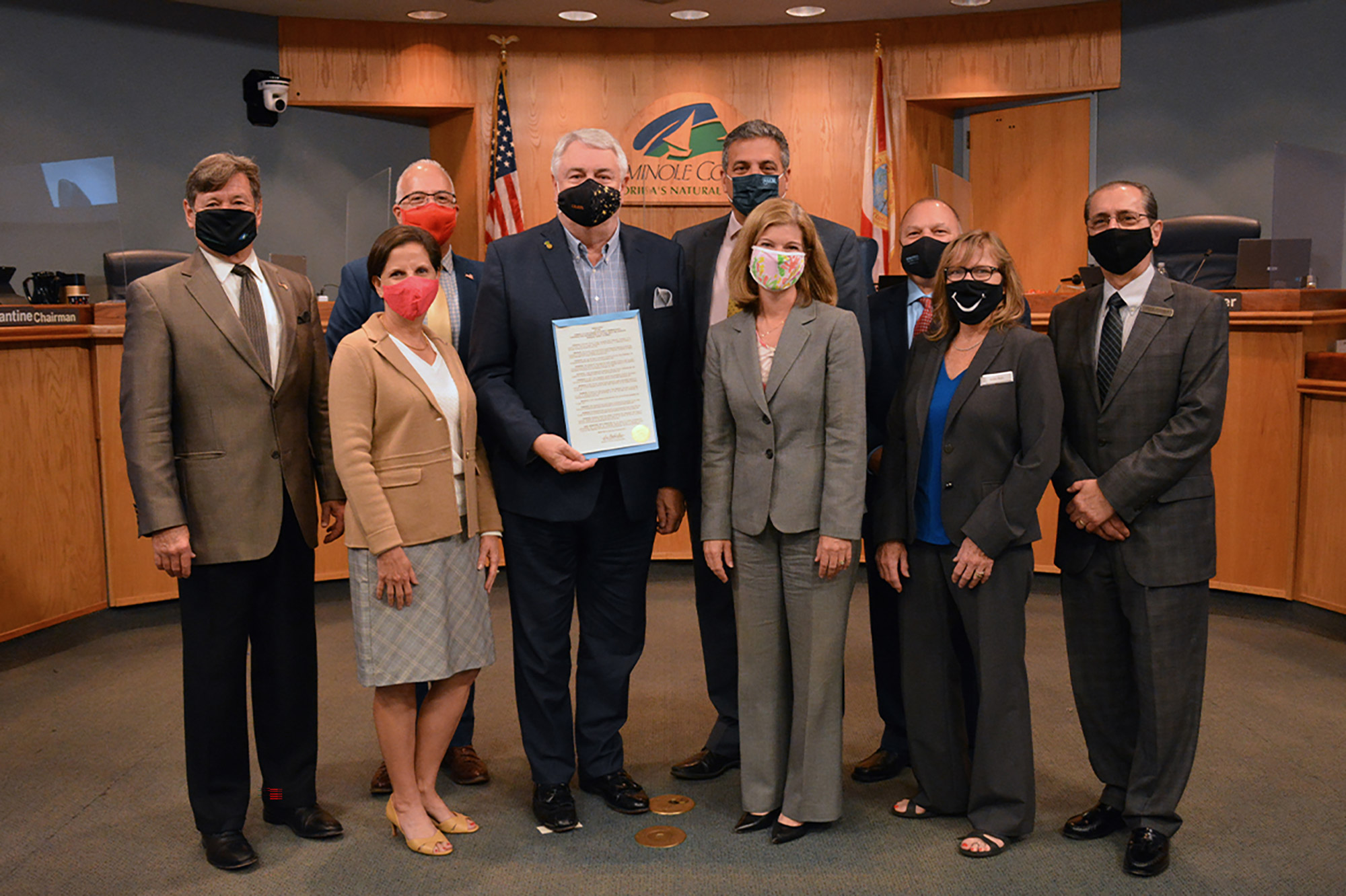 Richard Maladecki Retirement Resolution with group Sized