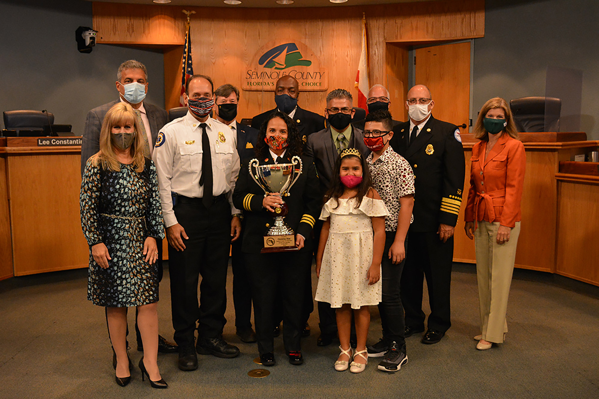 Fire Marshal of the Year for 2020 Award Presentation Christina Diaz Sized